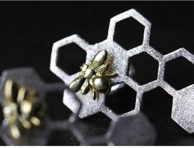 Silver-Honeycomb-Home-Guard-Dangle-fashion-earring (7)